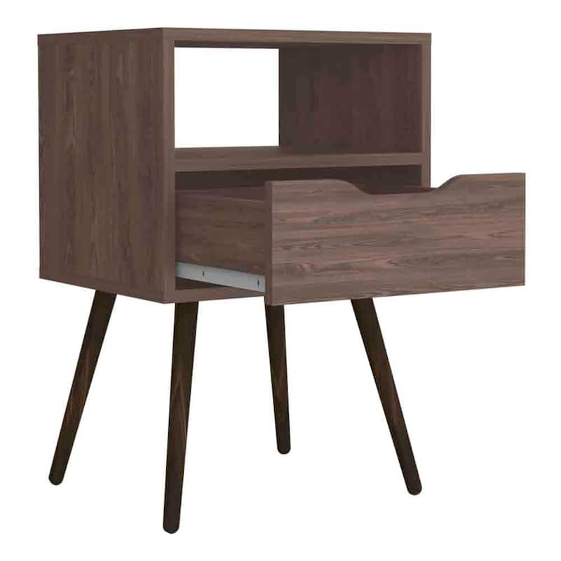 Nightstand Fugaz,Open Shelf,Single Drawer，for Living Room,and Dining Room