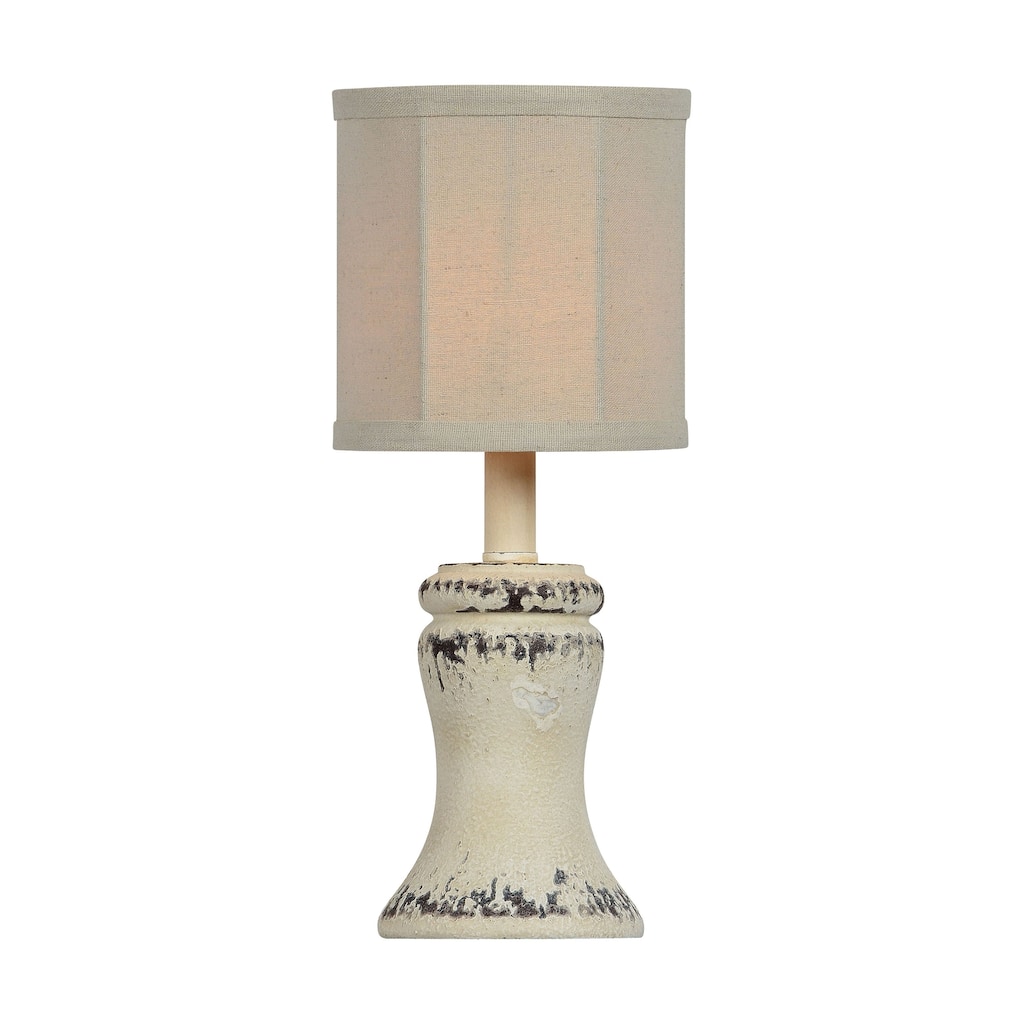 Bellamy 14" Table Lamp with Linen Shade, Antique White (Set of 2)