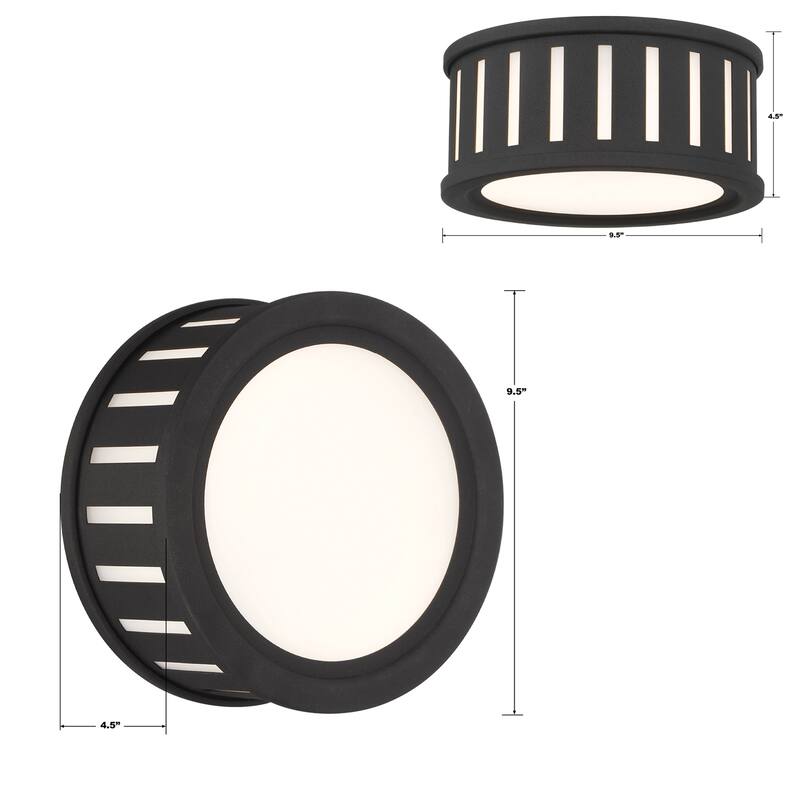 Kendal 2 Light Black Forged Sconce