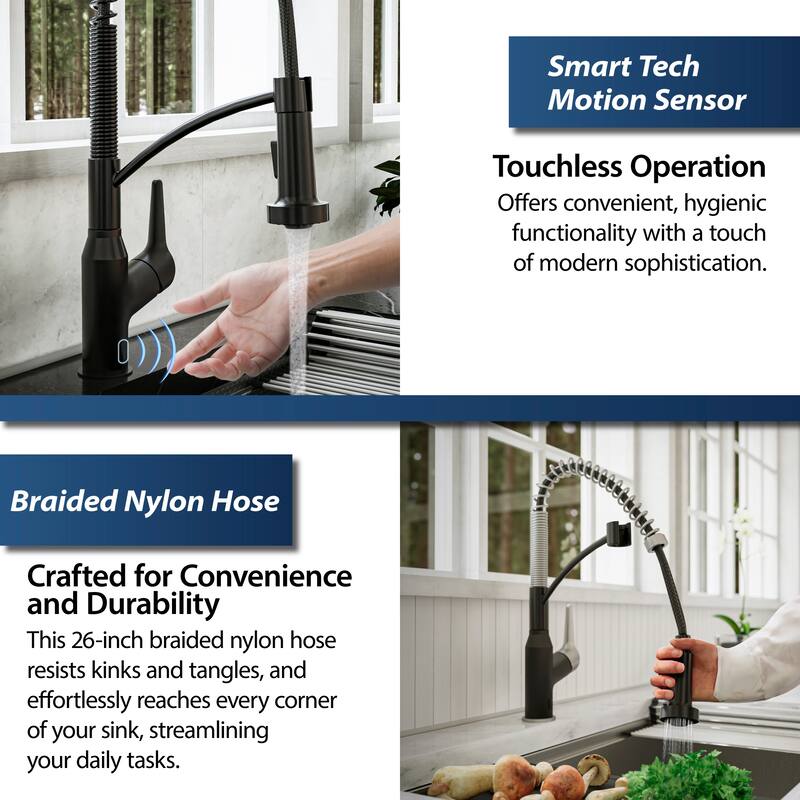 Karran Scottsdale Touchless Single-Handle Pull-Down Sprayer Kitchen Faucet
