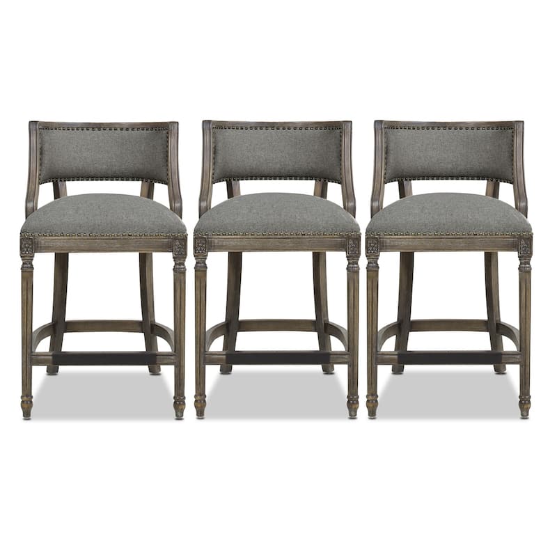 Paris Farmhouse Counter and Bar Stool with Backrest