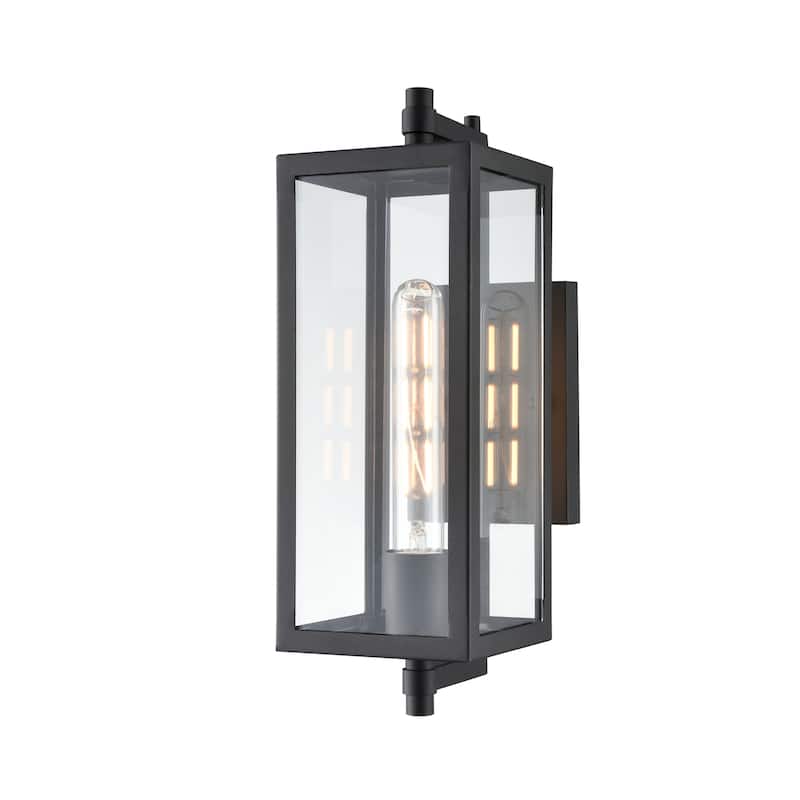 Millennium Lighting Messi 1 Light Outdoor Wall Sconce in Textured Black