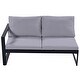 preview thumbnail 22 of 27, Industrial Style Outdoor Sofa Combination Set