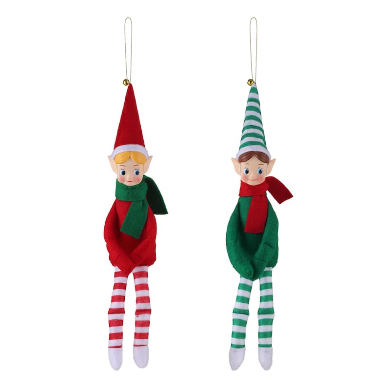 Set of 2 Recordable Knee Hugger Elves