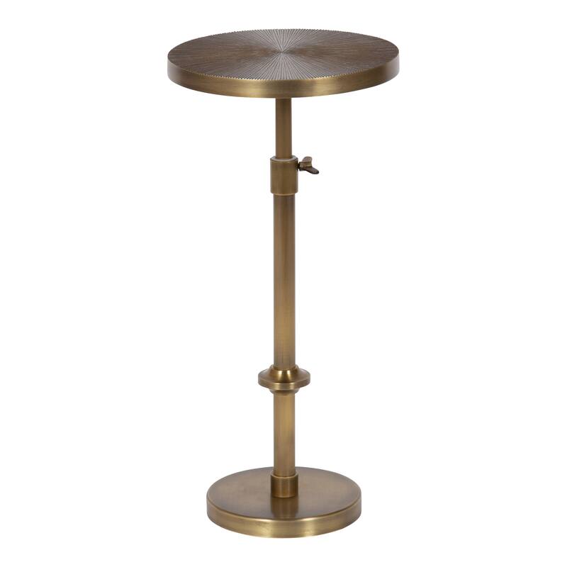 Kate and Laurel Engles Metal Table and Plant Stand - 10x10x30 - Gold