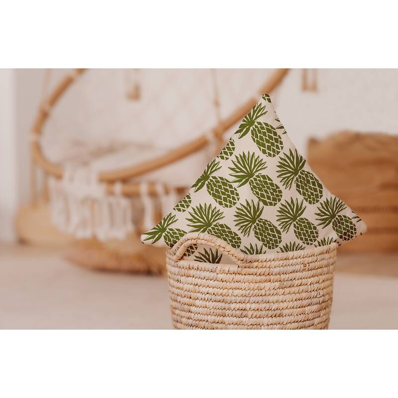 Pineapple Stripes Decorative Throw Pillow
