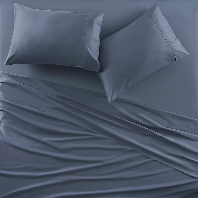 J. Queen Premier Sateen Sheet Set - Atlantic Blue - California King