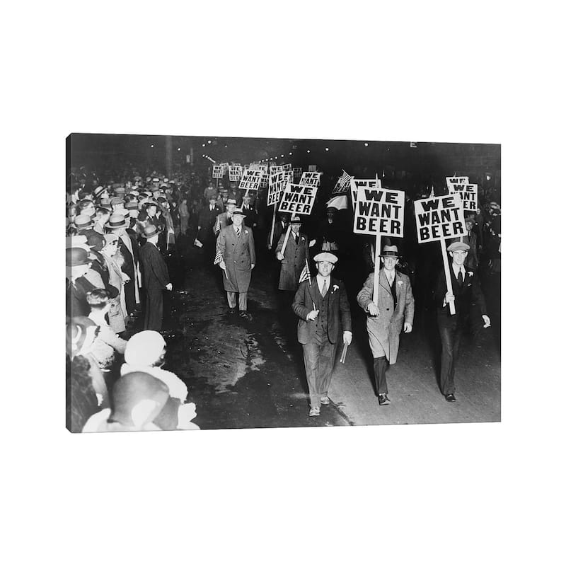 iCanvas "Prohibition Protest, 1931" by Unknown Canvas Print