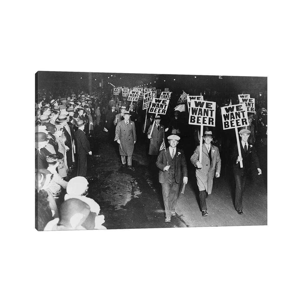 iCanvas "Prohibition Protest, 1931" by Unknown Canvas Print