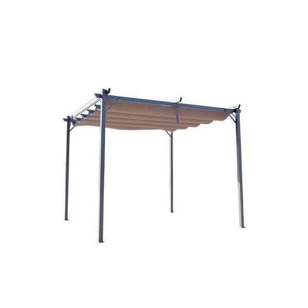 Aluminum Pergola With Canopy Outdoor Gazebo For Backyard Overstock 31893109 Style2