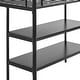 preview thumbnail 6 of 6, Middlebrook Abner Black Twin Low Loft Bed with Desk and Shelves