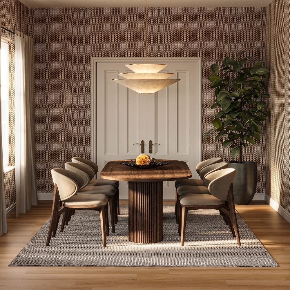 Carmeon Hamilton Tula Textured Stripe Handwoven Rug