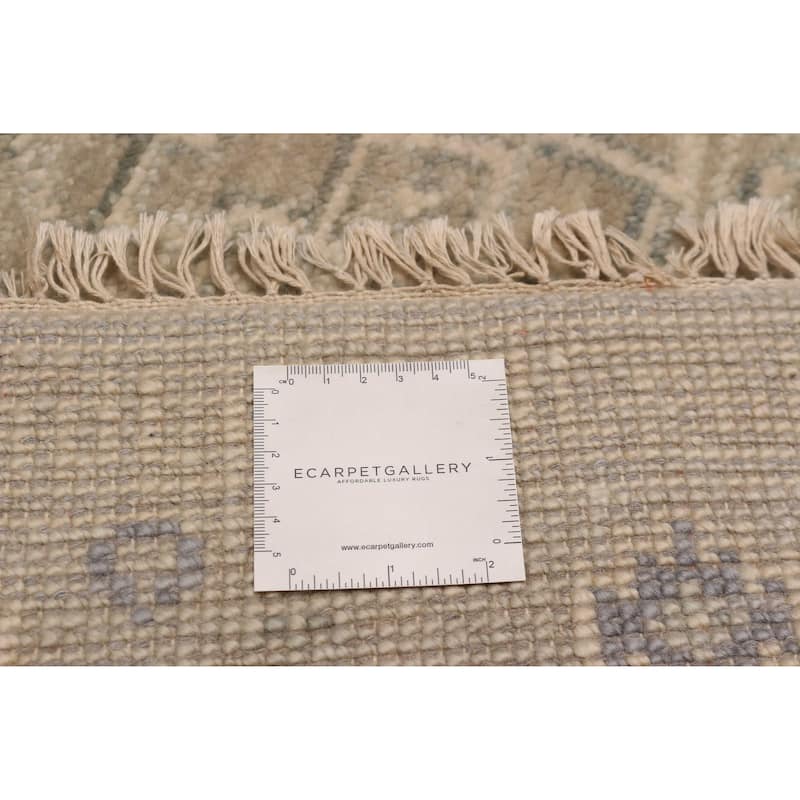 ECARPETGALLERY Hand-knotted Mamluk Khaki Wool Rug - 3' 8" x 4' 11"