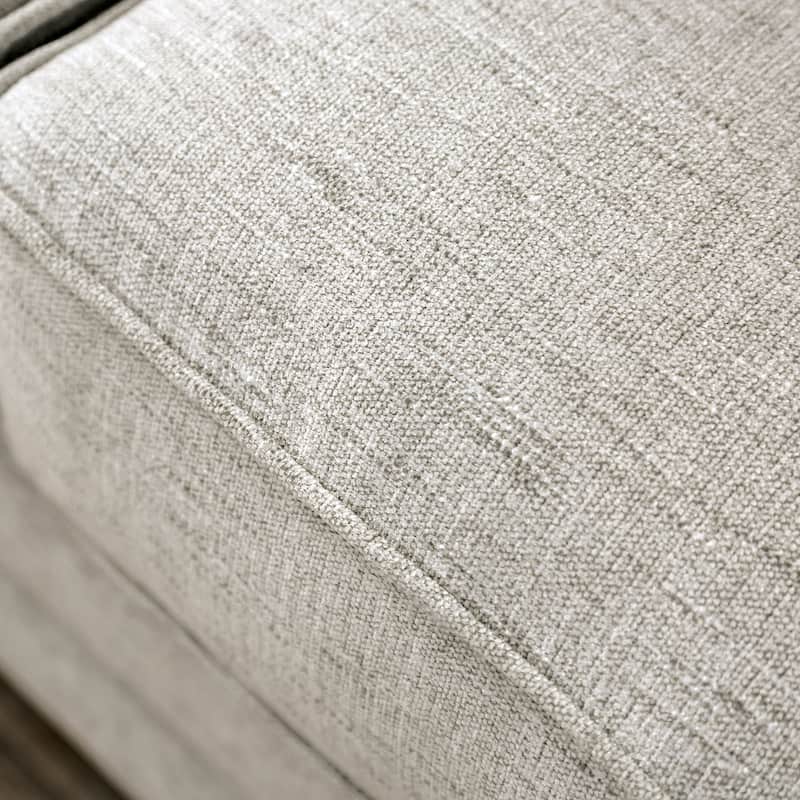 Grett Transitional Grey Wood Padded Loveseat by Furniture of America