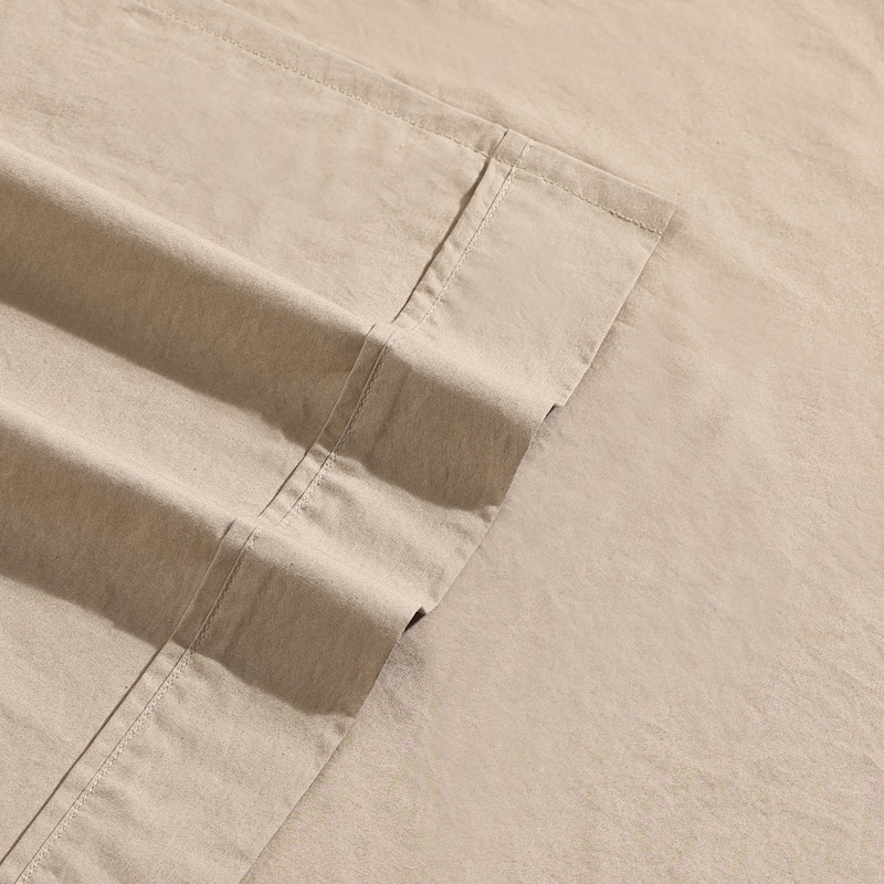 Calvin Klein Washed Cotton Percale Sheet Set