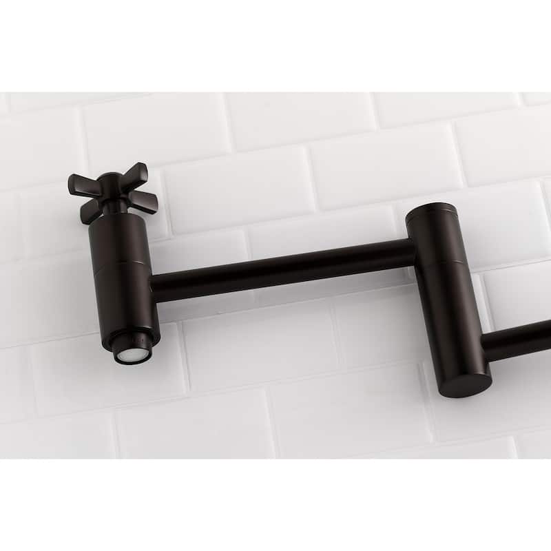 Kingston Brass Millennium Wall Mount Pot Filler Kitchen Faucet