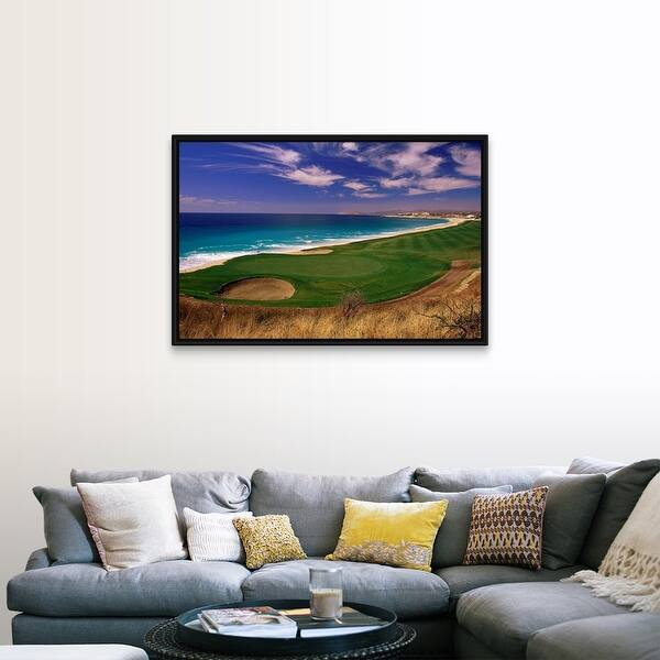 Shop El Dorado Golf Course Cabo San Lucas Mexico Black Float Frame Canvas Art Overstock 25530476