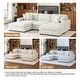 preview thumbnail 62 of 131, Oversized Chenille Modular Sectional Sofa Conversation Set with 2 Ottomans