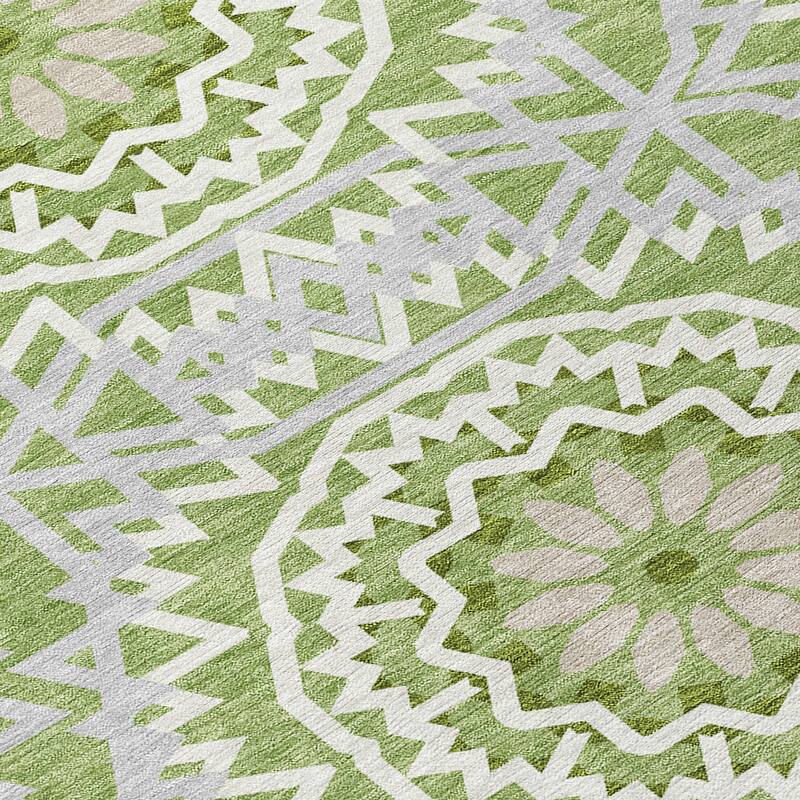 Machine Washable Indoor/ Outdoor Chantille Boho Moroccan Rug