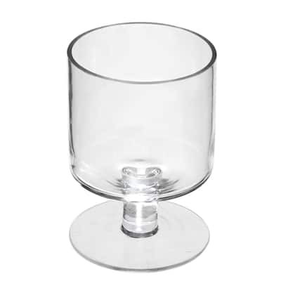 Clear Pedestal Bowl Vase