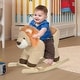 preview thumbnail 1 of 5, Qaba Baby Rocking Horse Lion with Sound, Brown 2-4 Years