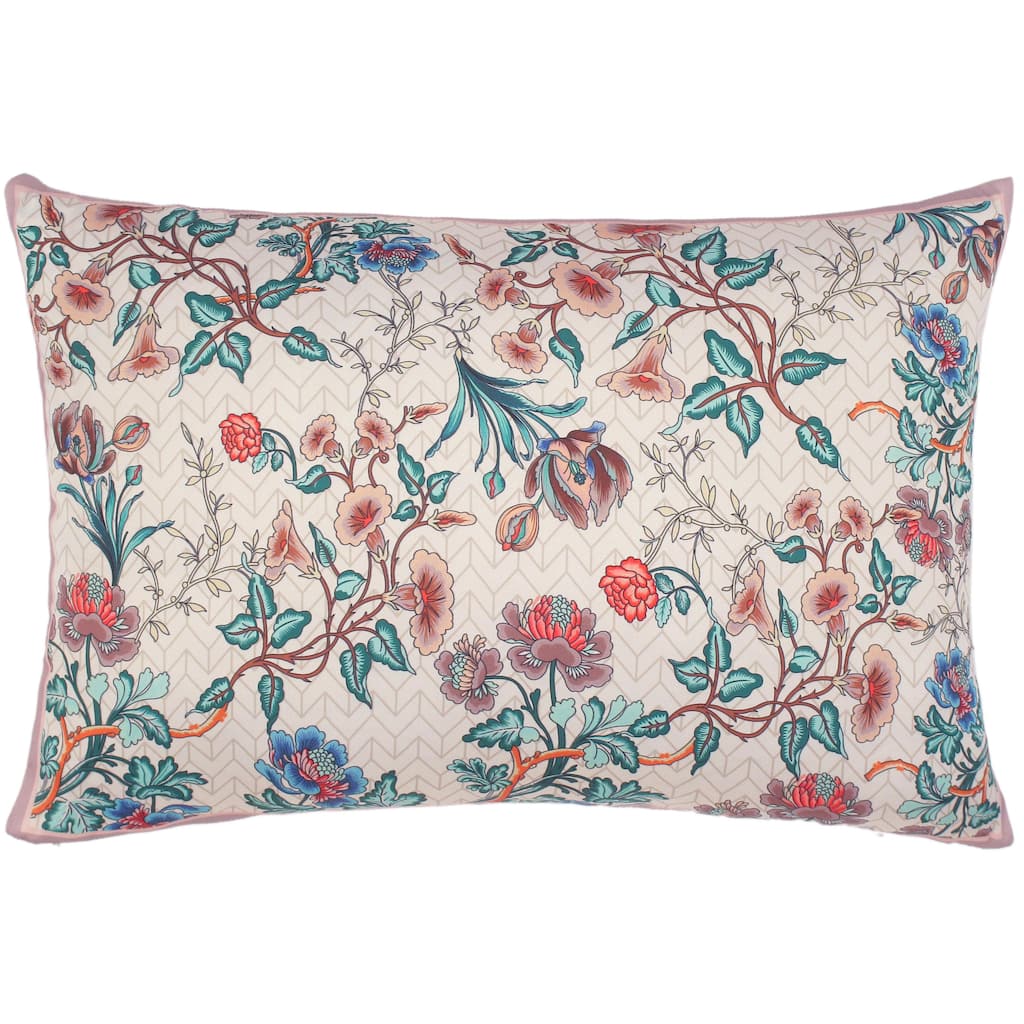 Decorative Floral Oma Elegent Silk Pillow