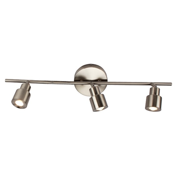 3-Light LED Flush Mount Ceiling and Wall light in Brushed Nickel. Opens flyout.