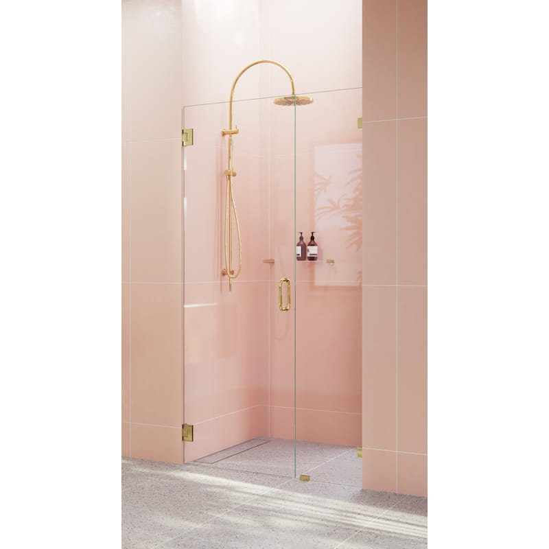Glass Warehouse 78" x 35" Frameless Shower Door - Wall Hinge