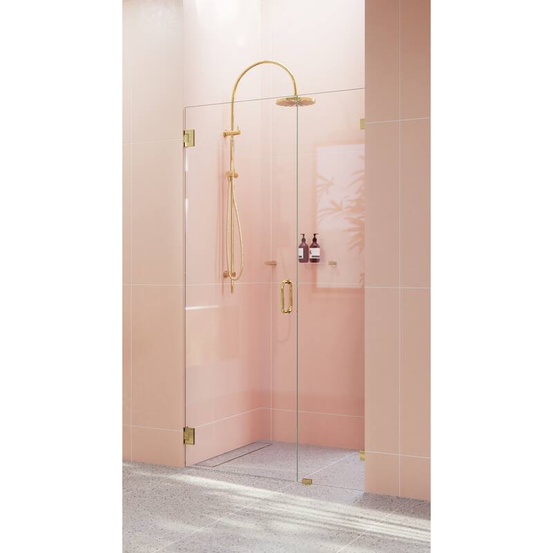 Glass Warehouse 78" x 36" Frameless Shower Door - Wall Hinge