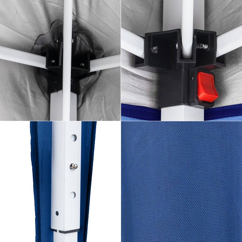 Outdoor Tent 3 x 3m Practical Waterproof Right-Angle Folding Tent Blue