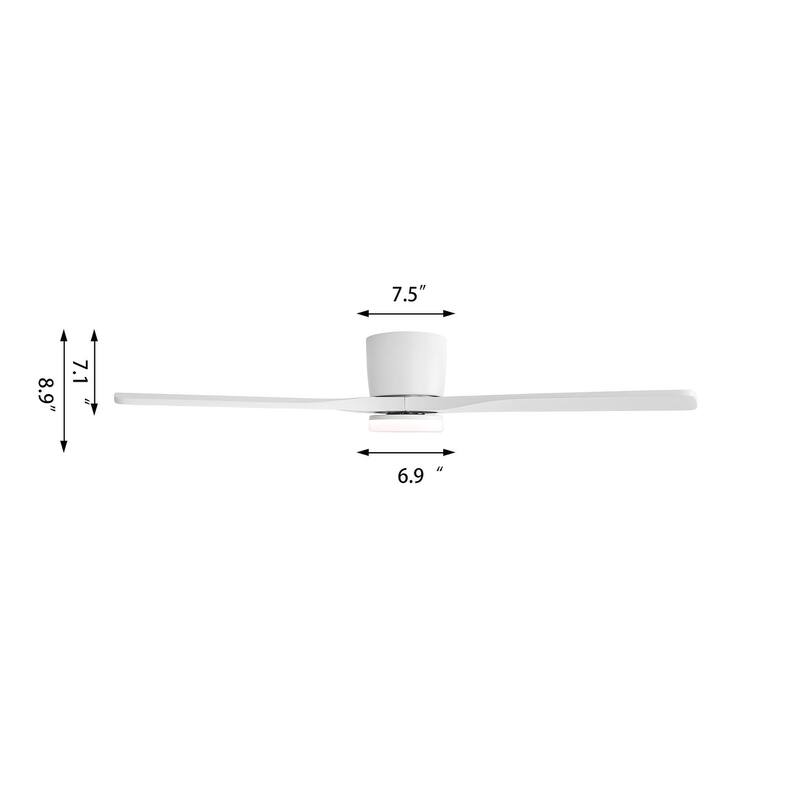 48In 3Blade Dc Motor Indoor Ceiling Fan With Light Kit And Remote