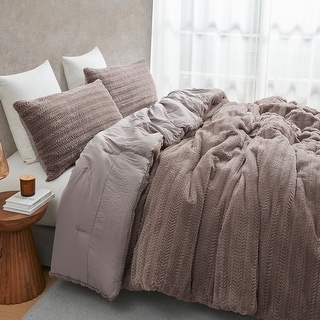 Woodland Forest - Coma InducerĀ® Oversized Duvet Cover Set - Tree Bark Brown