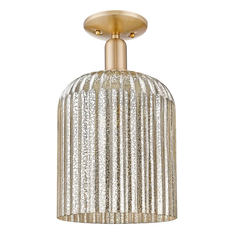 Innovations Lighting Endless Possibilities Arcadia - Bridal Veil - 1 Light 8" Semi-Flush Mount