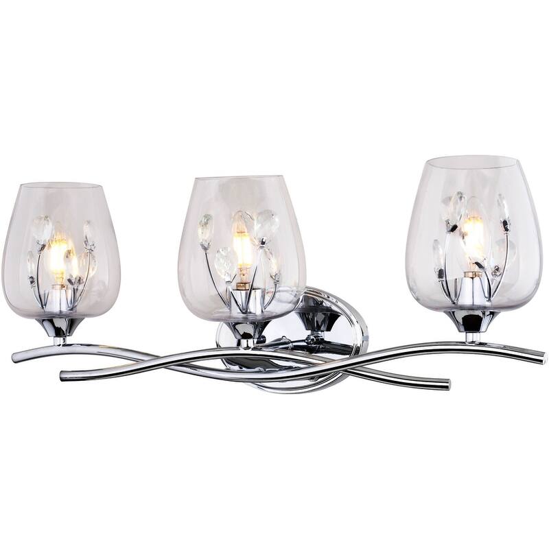Vaxcel Lighting W0512 Wilmette 3 Light 24" Wide Vanity Light - Chrome