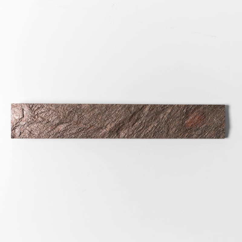 Stone Wedge 2 in. x 12 in. Burnished Bronze Split Face Quartzite Wall Tile