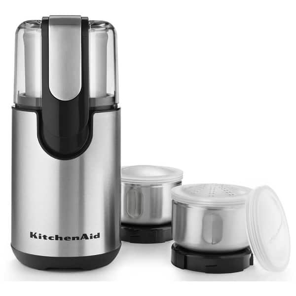 slide 2 of 6, KitchenAid BCG211OB Onyx Black Coffee and Spice Grinder Kit