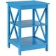 preview thumbnail 50 of 63, Copper Grove Cranesbill X-Base 3-Tier End Table with Shelves