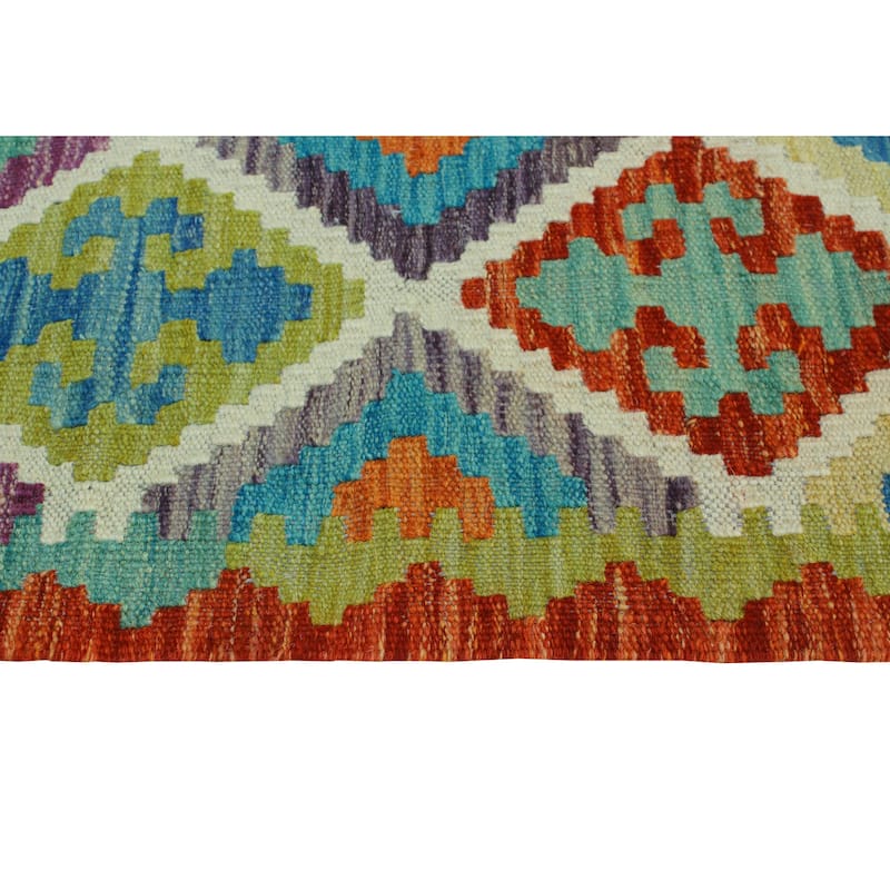 Flatweave Marlie Red/Ivory Rug - 3'3" x 4'10"