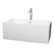 Option White, Polished Chrome Trim & Faucet