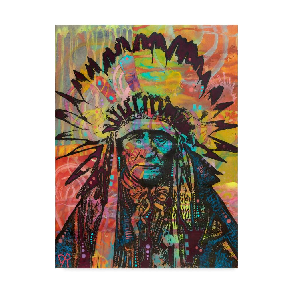 Dean Russo 'Native American II' Canvas Art
