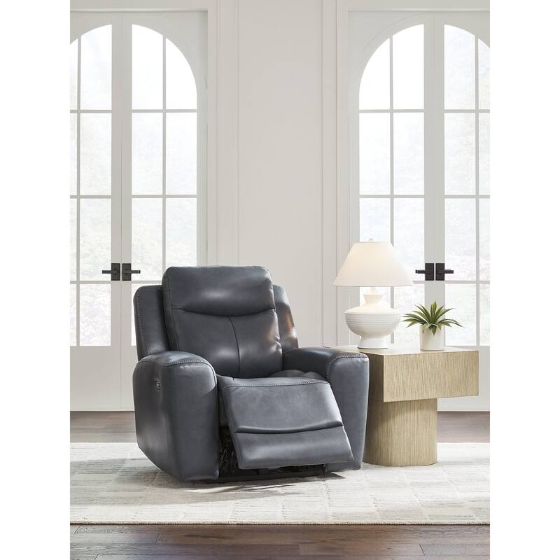 Signature Design by Ashley Mighty Moves Gray Power Recliner