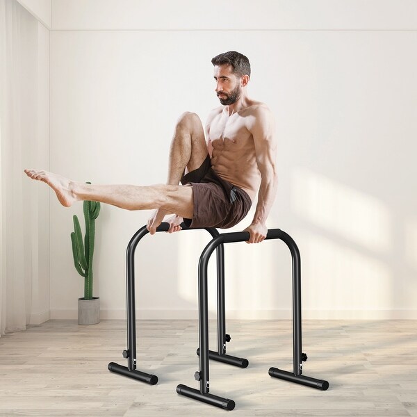 Zenova Dip Bar, Adjustable Dip Stand Station Home Gym Heavy Duty