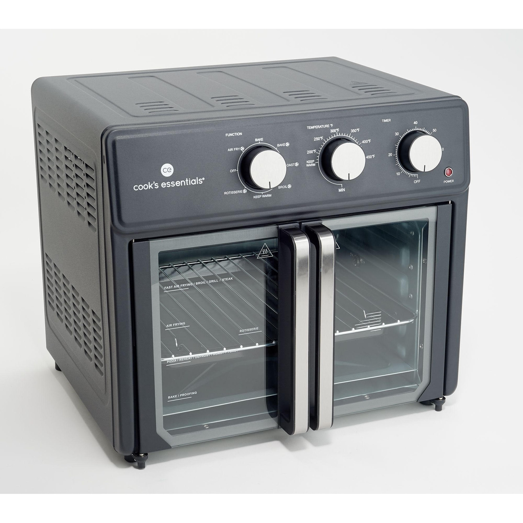 Cook's Essentials 25L French Door Air Fryer Oven w/ Rotisserie