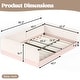 preview thumbnail 105 of 124, Bonwell Upholstered Teddy Fleece Montessori Floor Bed with Half-Enclosed & Curved Guardrails for Kids by GDFStudio
