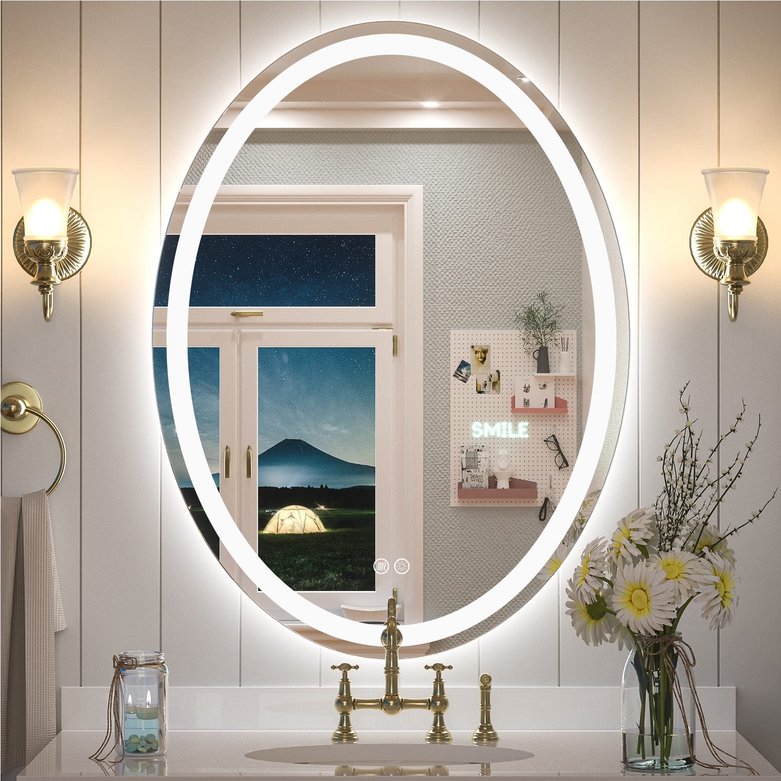 Vanity mirror with lights bed bath and beyond new arrivals