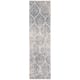 SAFAVIEH Madison Stella Boho Chic Ogee Trellis Rug - 2'3" x 12' Runner - Cream/Royal Blue