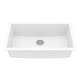 preview thumbnail 1 of 15, Karran Undermount 32.5 in. Large Single Bowl Quartz Kitchen Sink White