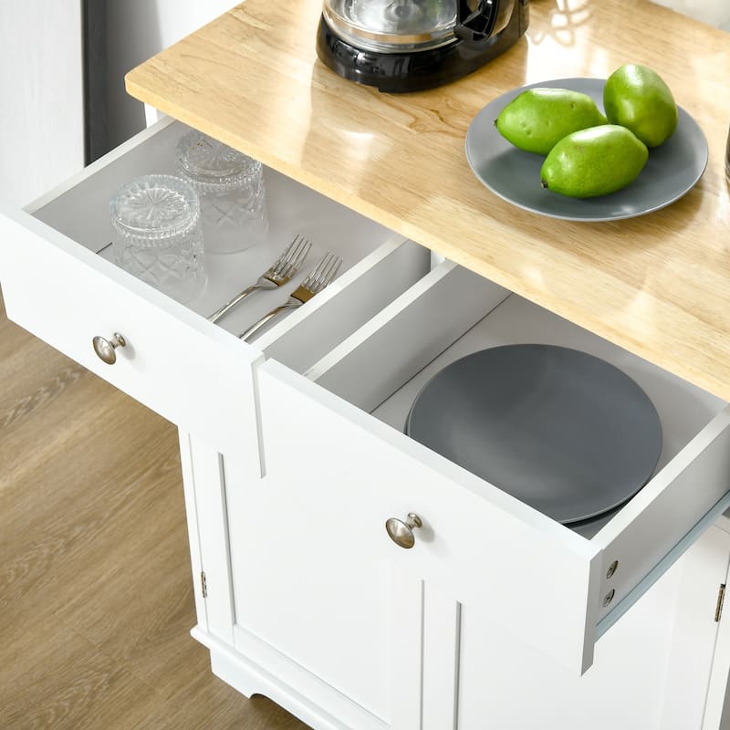 HOMCOM Space-saving Kitchen Buffet Sideboard Pantry