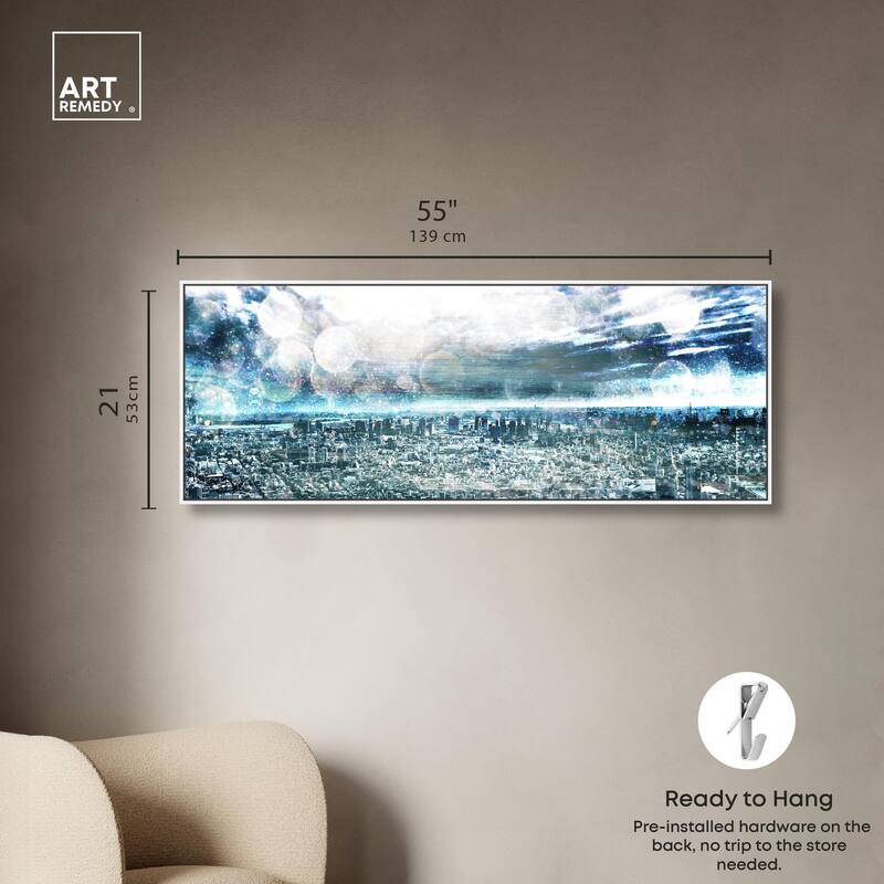 Tokyo Skyline City Panoramic Canvas by Art Remedy
