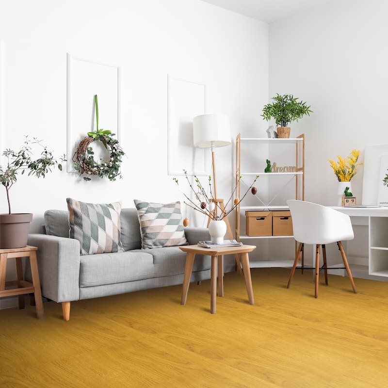 Sorbus 96 Sq. Ft. Wood Grain Floor Tiles Foam Mat EVA Interlocking Mats Tile 3/8-Inch Thick Exercise Mats w/Borders